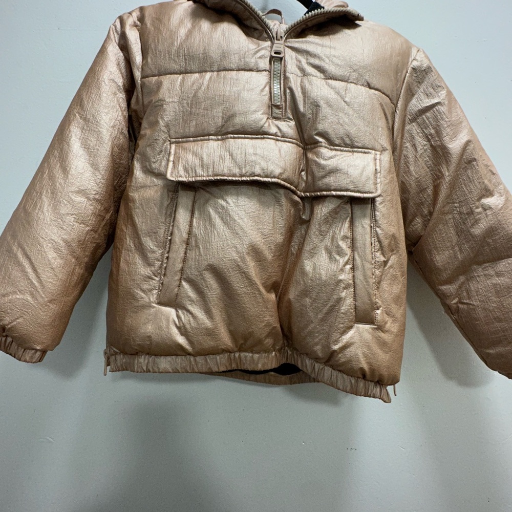 Zara Rose Gold Girl Pullover Jacket